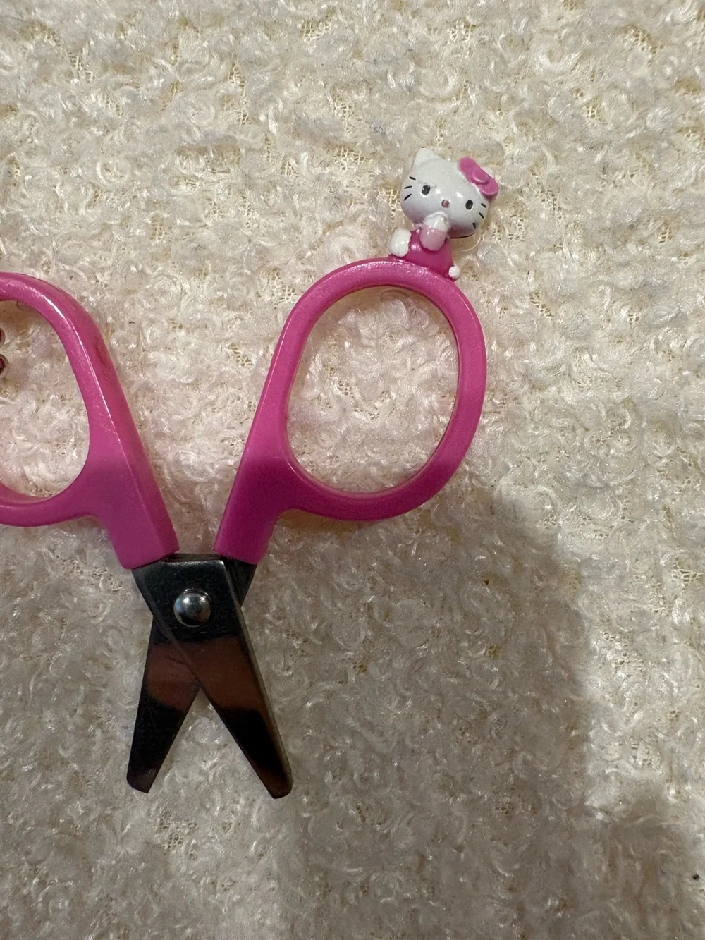 Hello Kitty Stationary Pink Mini Scissor Keychain Charm Cute Novelty Accessory
